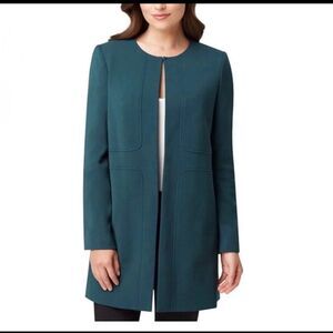 TAHARI OPEN FRONT LONG COAT SIZE 10